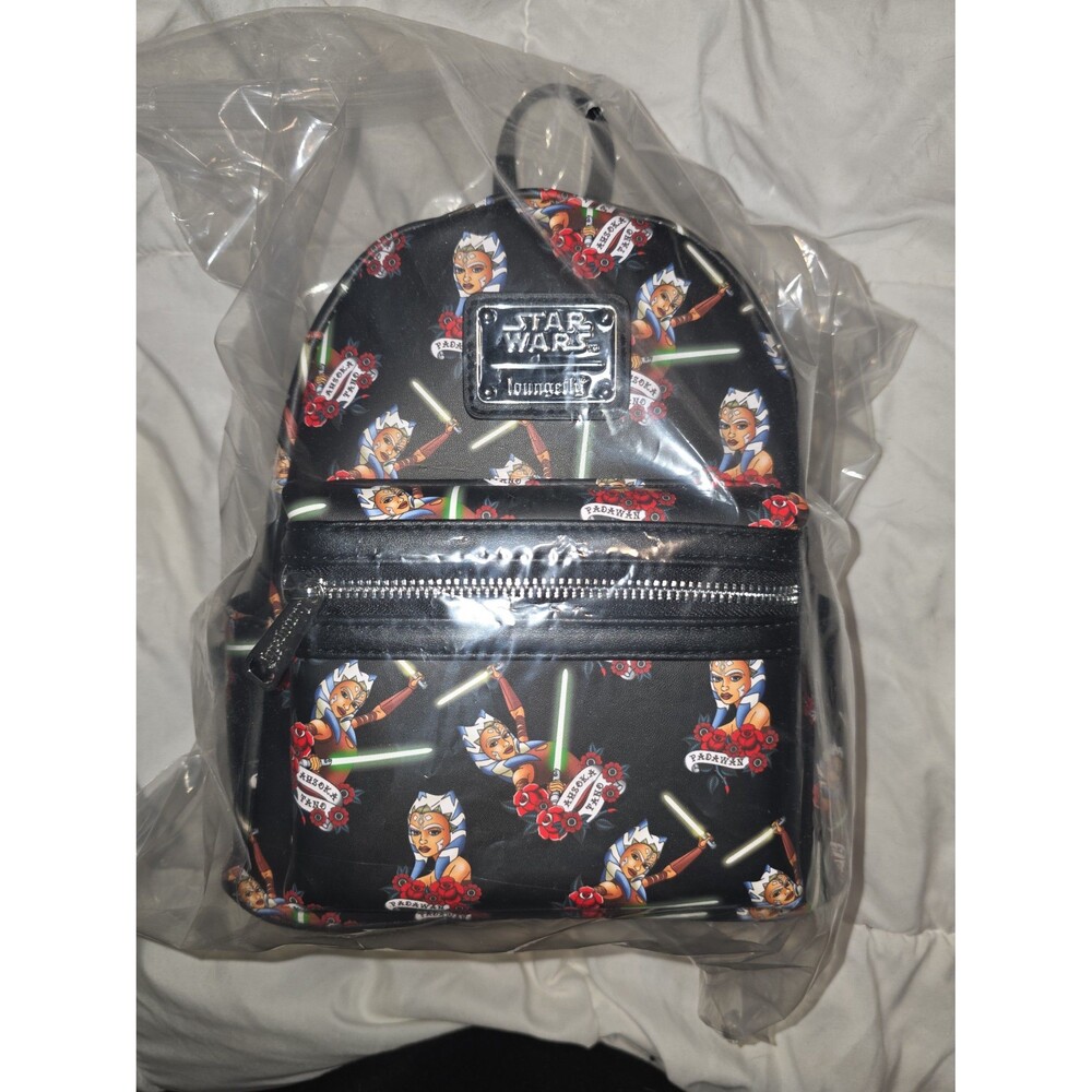 NWT loungefly Disney star wars padawan print mini backpack bookbag bag!